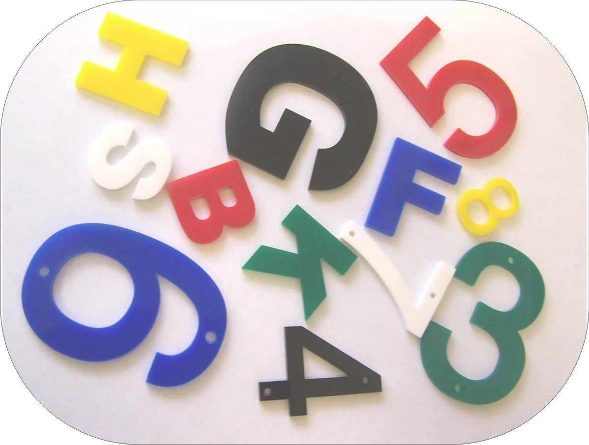 plastic letters